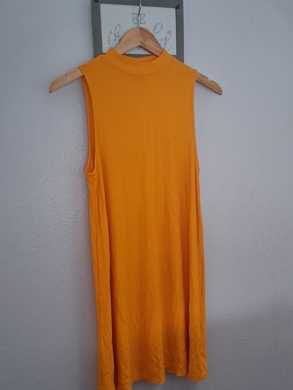 Mock neck tunic dress